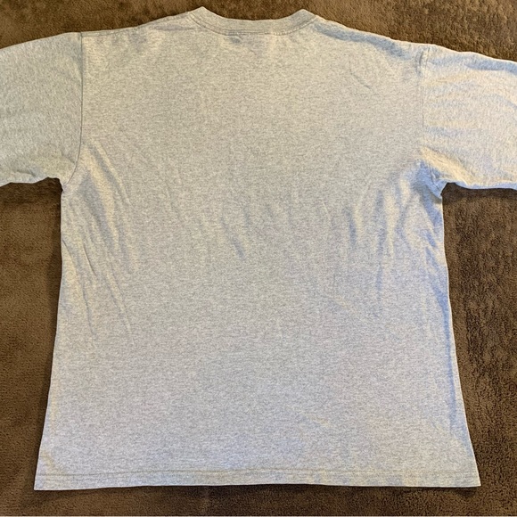 SOLD VINTAGE Y2K NEW ENGLAND PATRIOTS HELMET & LOGO NFL GRAY LARGE T-SHIRT - Picture 7 of 9